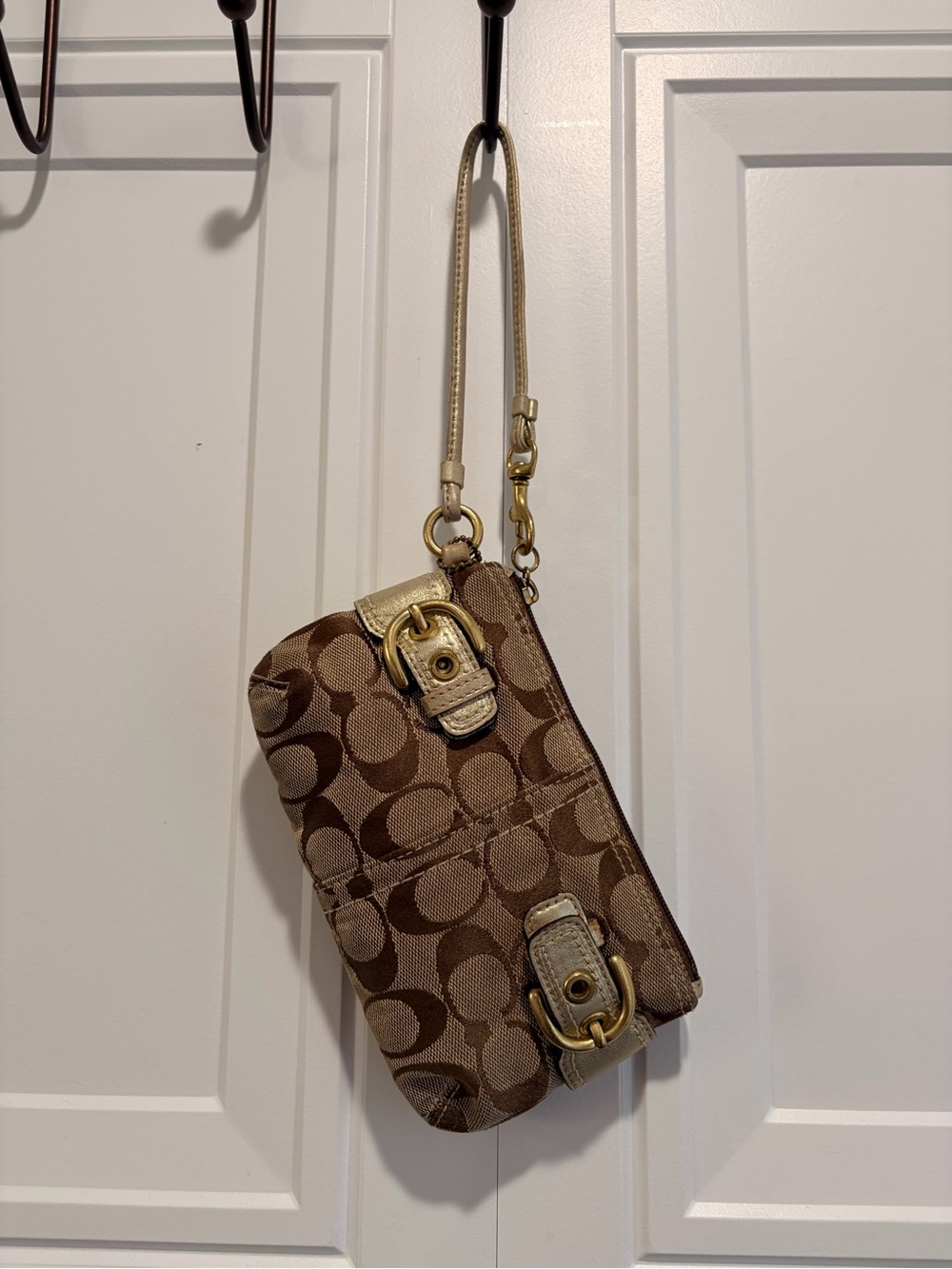 Vintage Coach double buckle writlet
